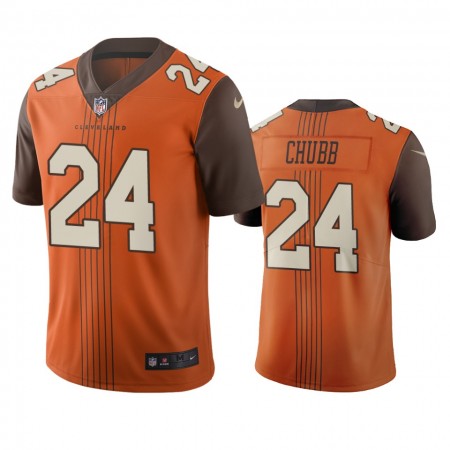 Tröjor Cleveland Browns Nick Chubb 24 Brun City Edition Vapor Limited - Män Tröjor Cleveland Browns Nick Chubb 24 Brun City Edition Vapor Limited - Män